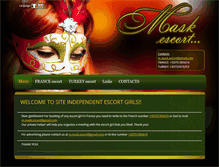 Tablet Screenshot of escortmaska.com